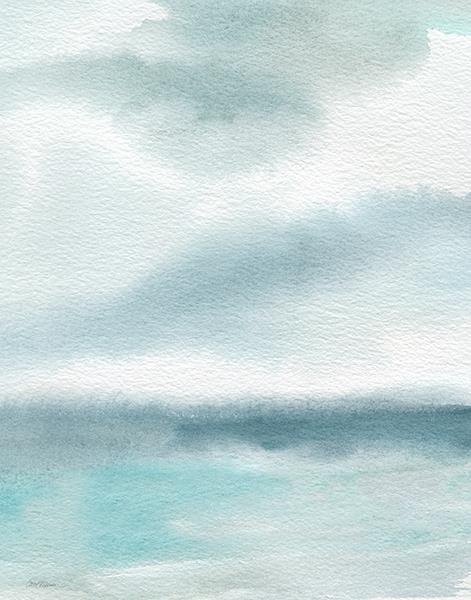 Seaside Sanctuary II By Carol Robinson (Framed Small) - Light Blue