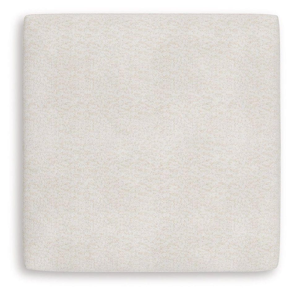 Donelson Creek - Oversized Accent Ottoman - Vanilla