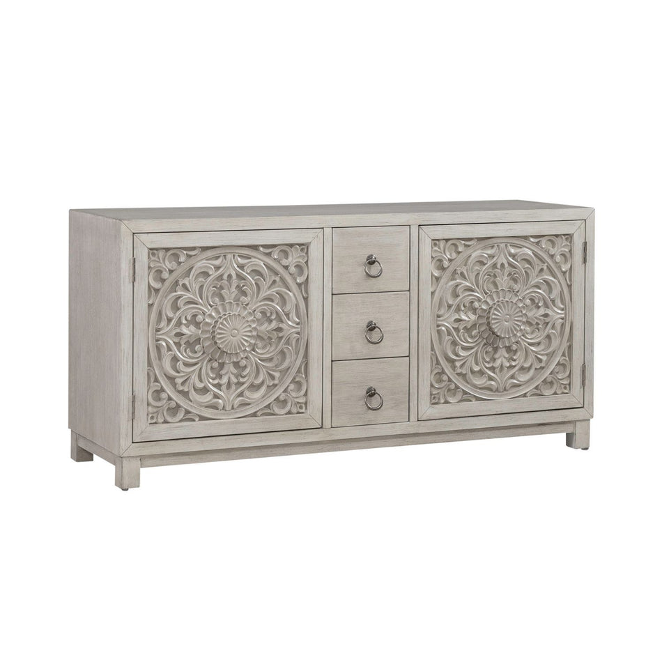 Sundance - 2 Door 3 Drawer Wood Accent Cabinet - White