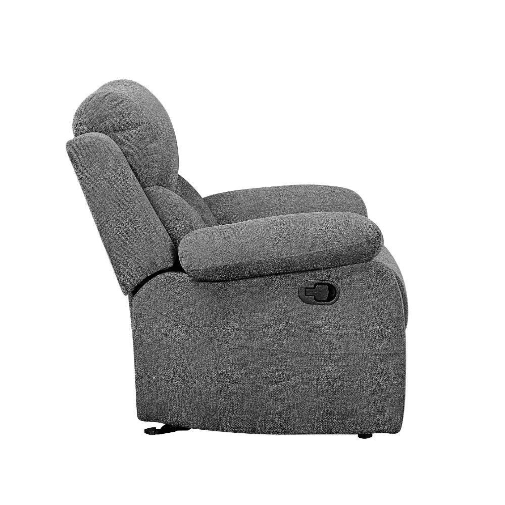 Kalen - Sillón reclinable Glider - Chenilla gris