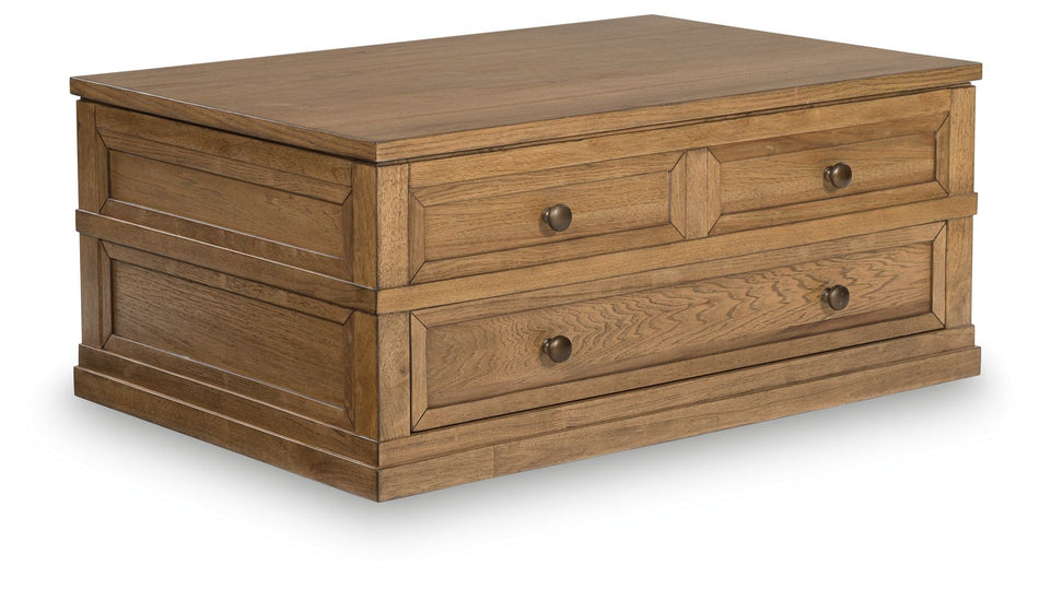 Mesa de cóctel elevable Sharlance - Marrón claro