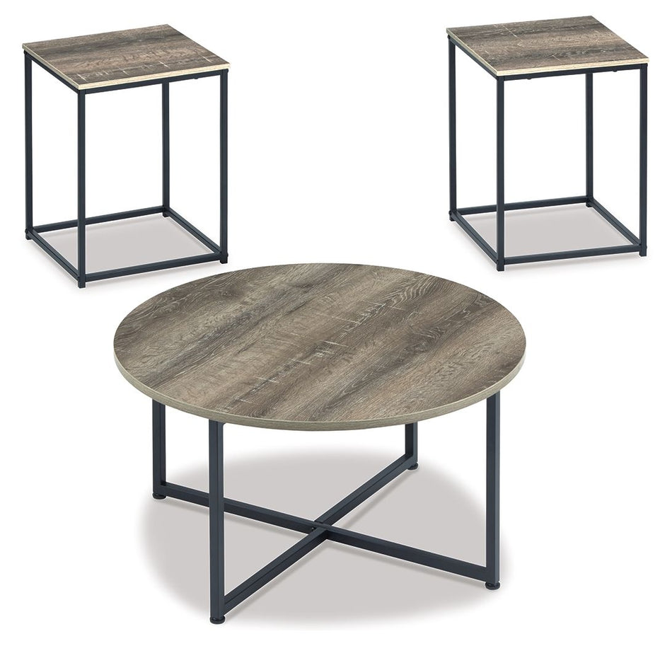 Mesa auxiliar Wadeworth - Marrón/Beige - Juego de 3