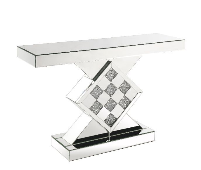 Noralie - Mesa auxiliar - Espejo - Madera - 32"