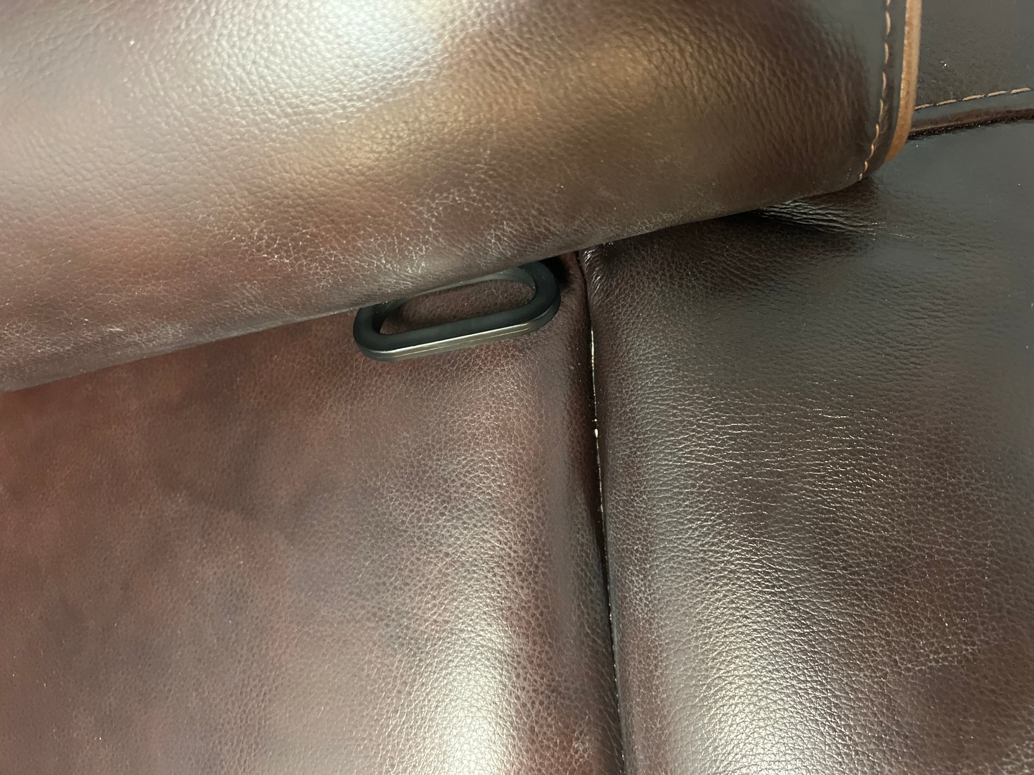 Brown Manually Reclining Sofa