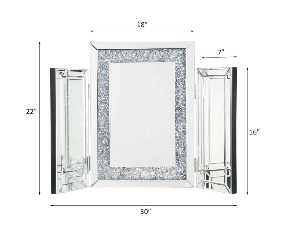 Noralie - Decoración decorativa - Espejos y diamantes falsos - 22"