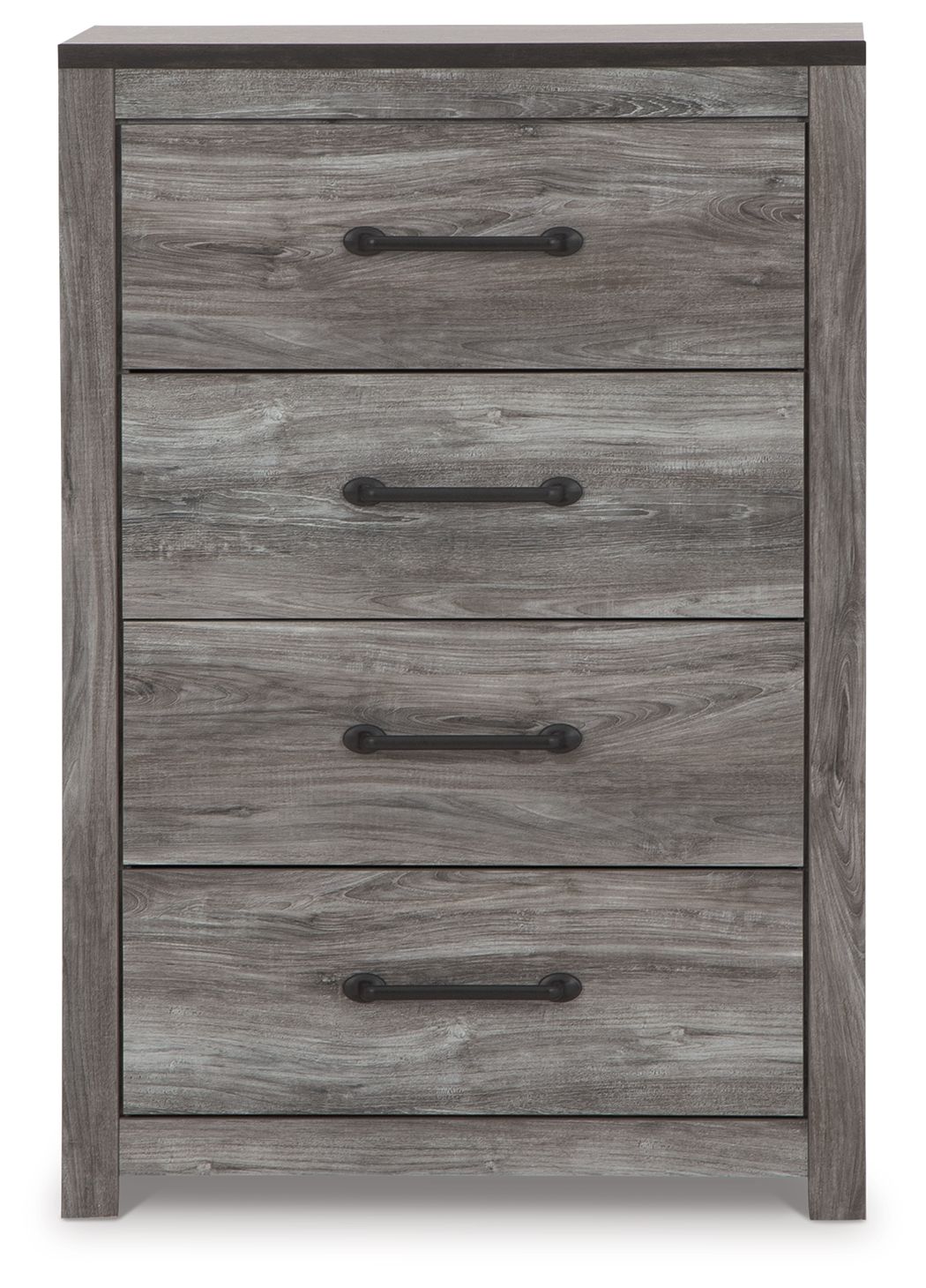 Cómoda de cuatro cajones Bronyan - Gris oscuro