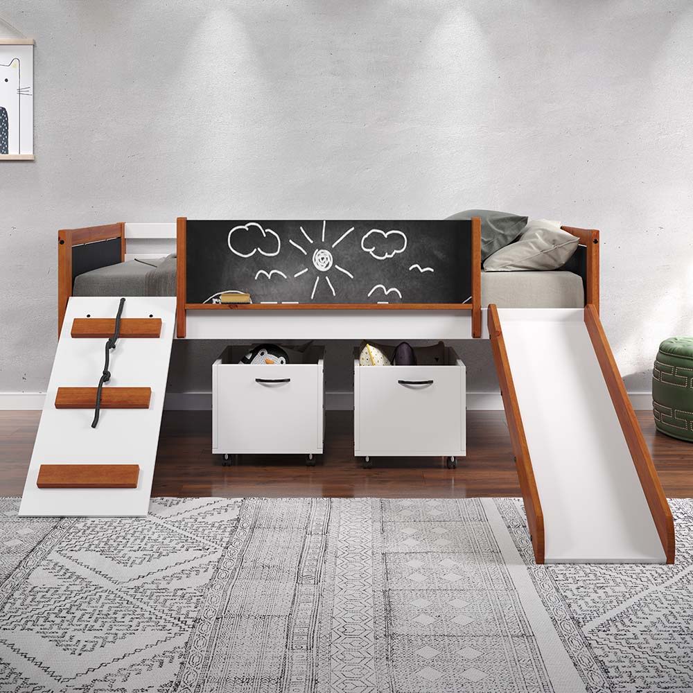 Aurea - Almacenamiento - Acabado en roble cerezo y blanco