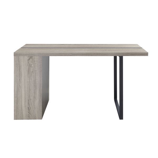 Patwin - Mesa de comedor - Acabado en roble gris y negro