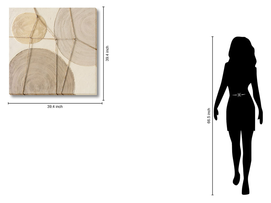 Braided Harmony - 39" x 39" Framed Wall Art