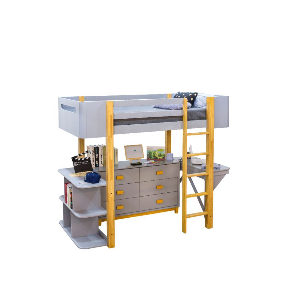 Saiyan - Cómoda - Gris y natural