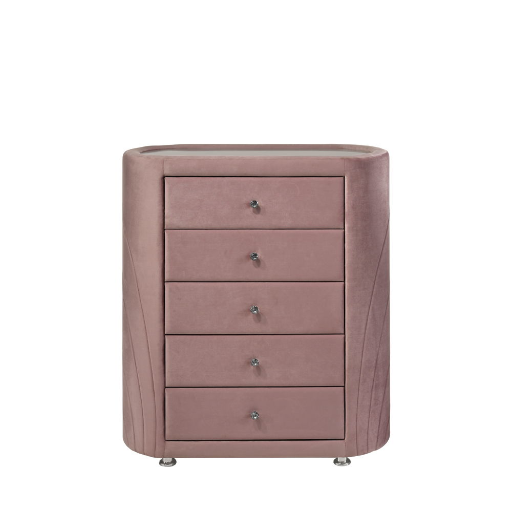 Salonia - Baúl - Terciopelo Rosa