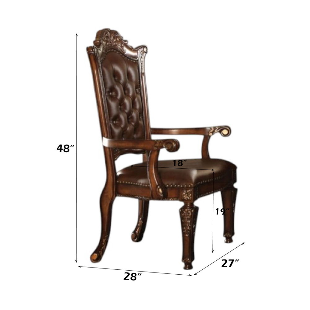 Vendome - Silla de oficina ejecutiva - PU y cerezo