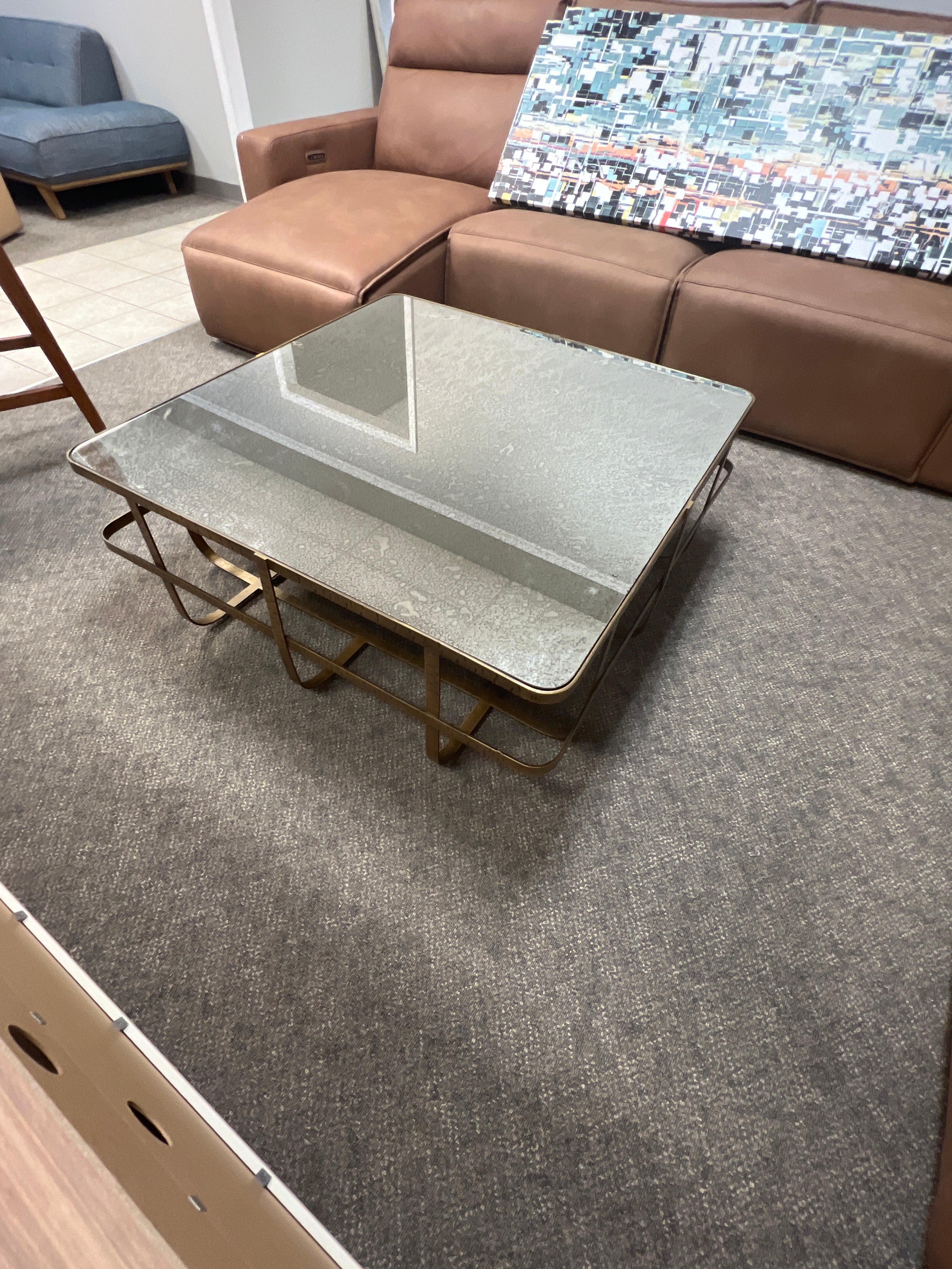 Gold Mirror Coffee Table