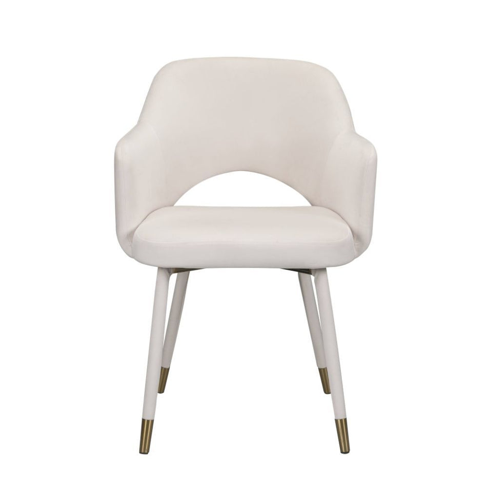 Sillón con acento de madera de manzano