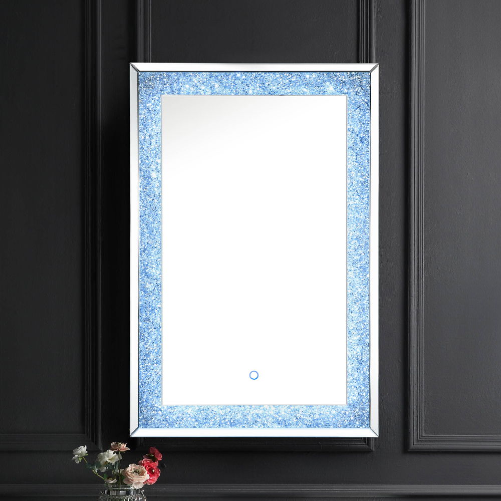 Noralie - Decoración de pared - Espejos y diamantes falsos - Madera - 47"