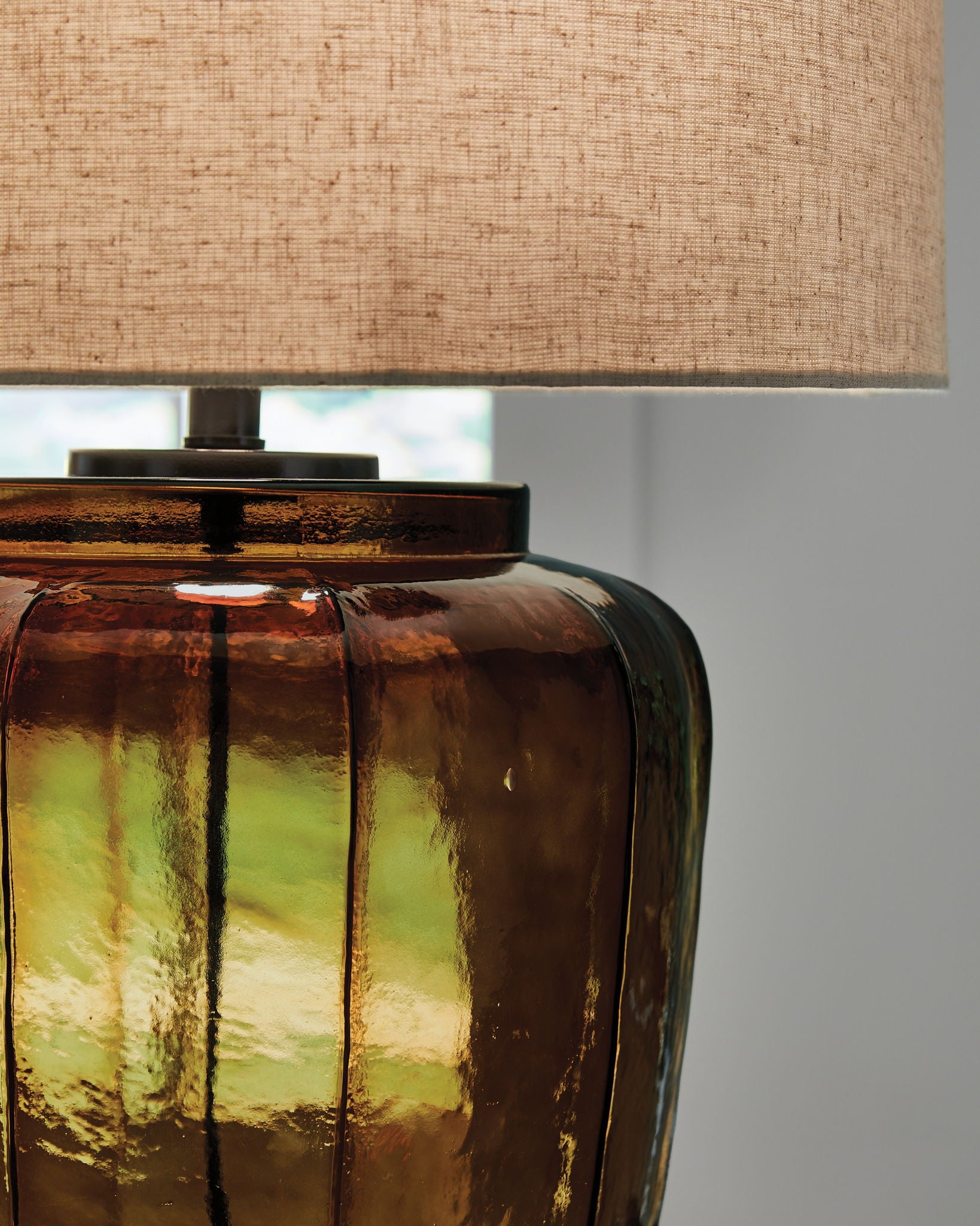 Bainmore - Amber - Glass Table Lamp