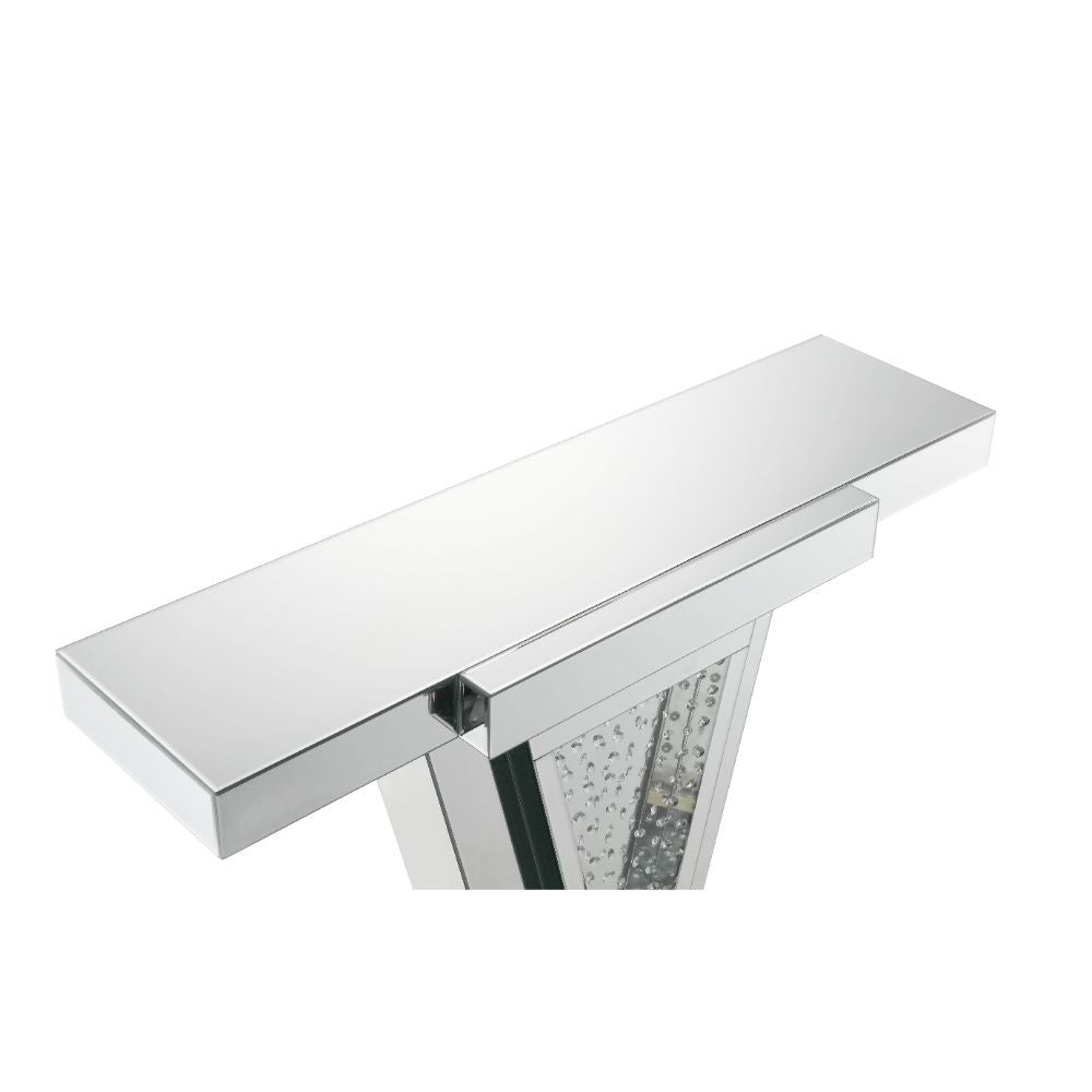 Nysa - Mesa auxiliar - Espejo - Madera - 32"