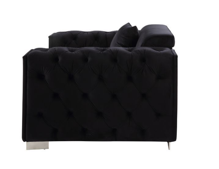 Trislar - Silla - Terciopelo negro - 33"