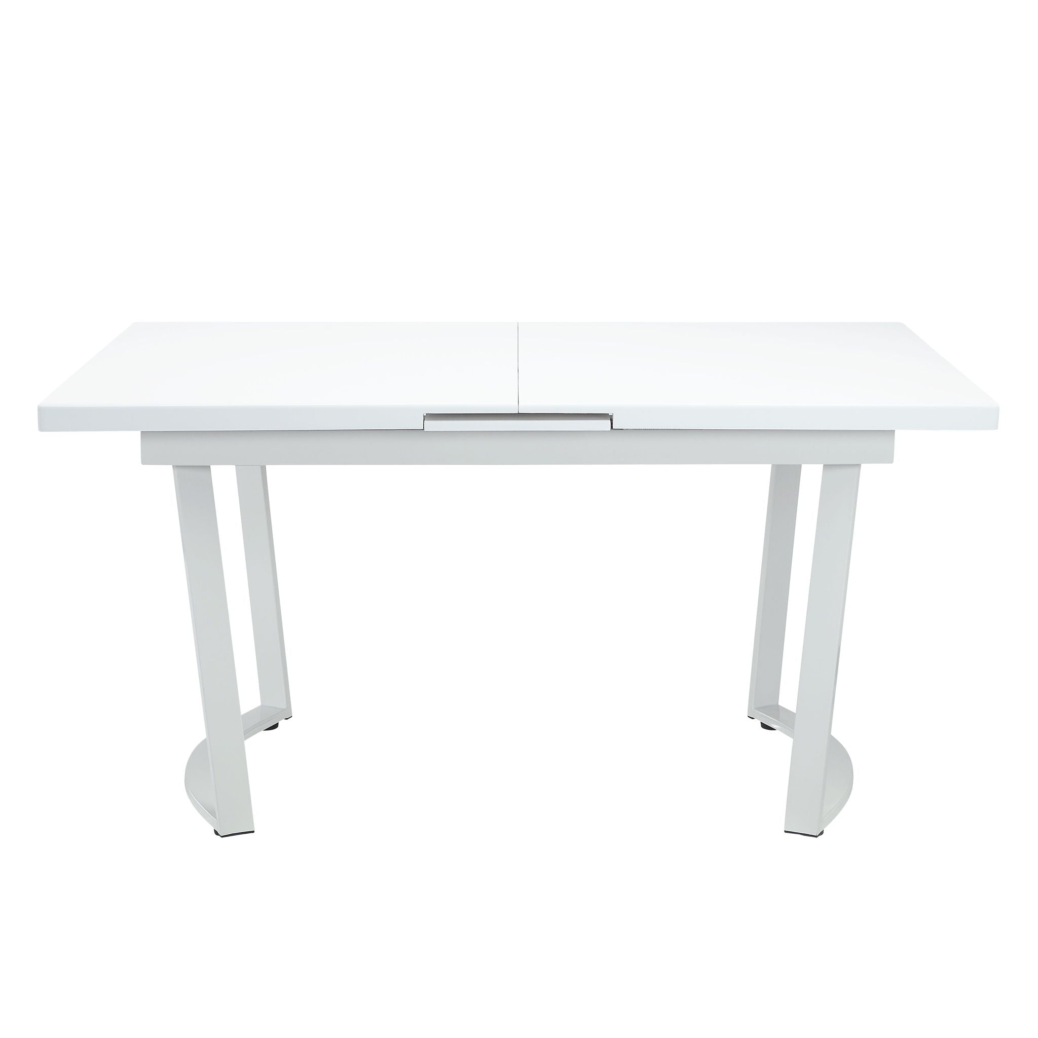 Palton - Mesa de comedor - Acabado blanco de alto brillo