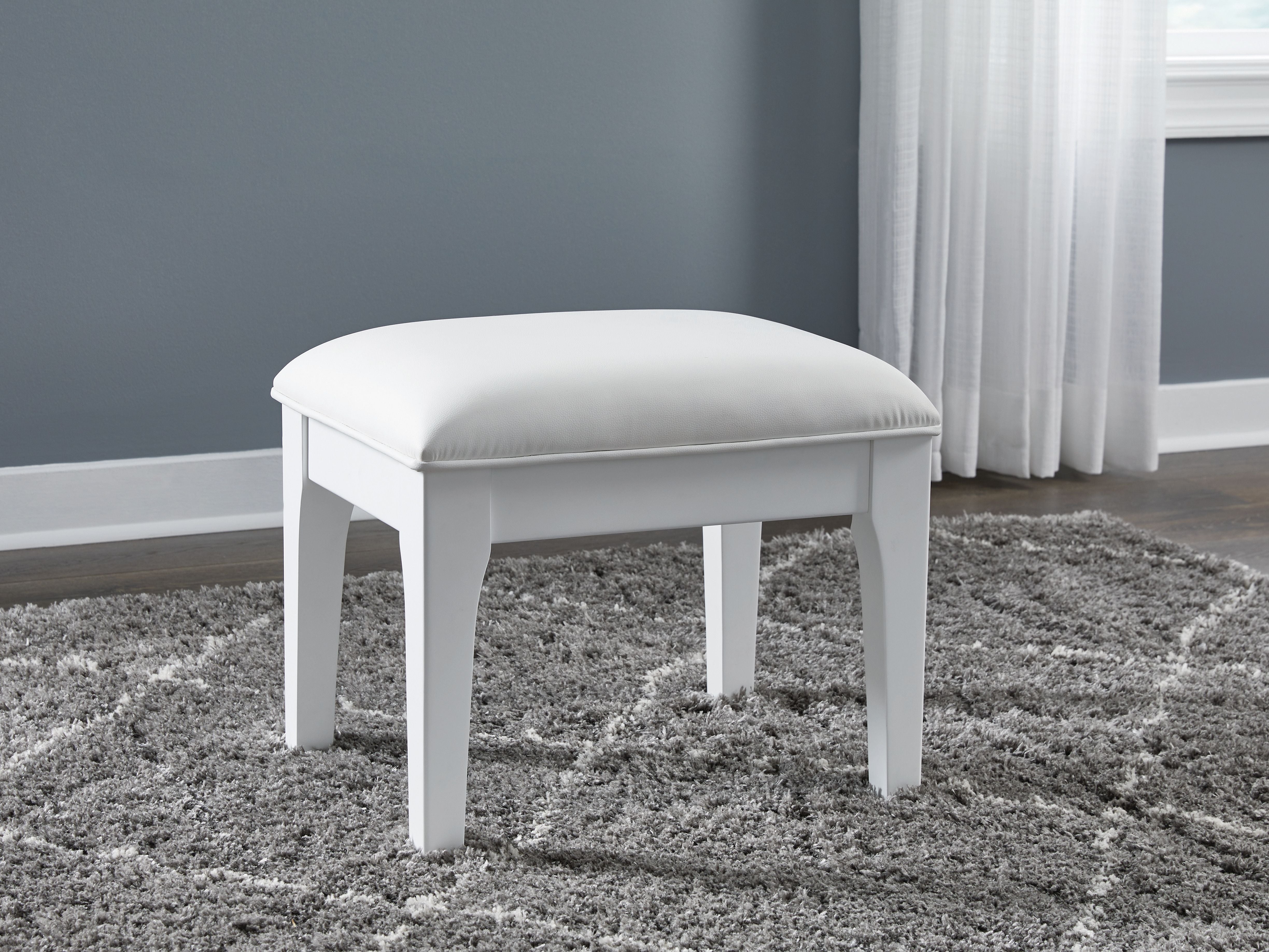 Taburete de tocador Chalanna - Blanco