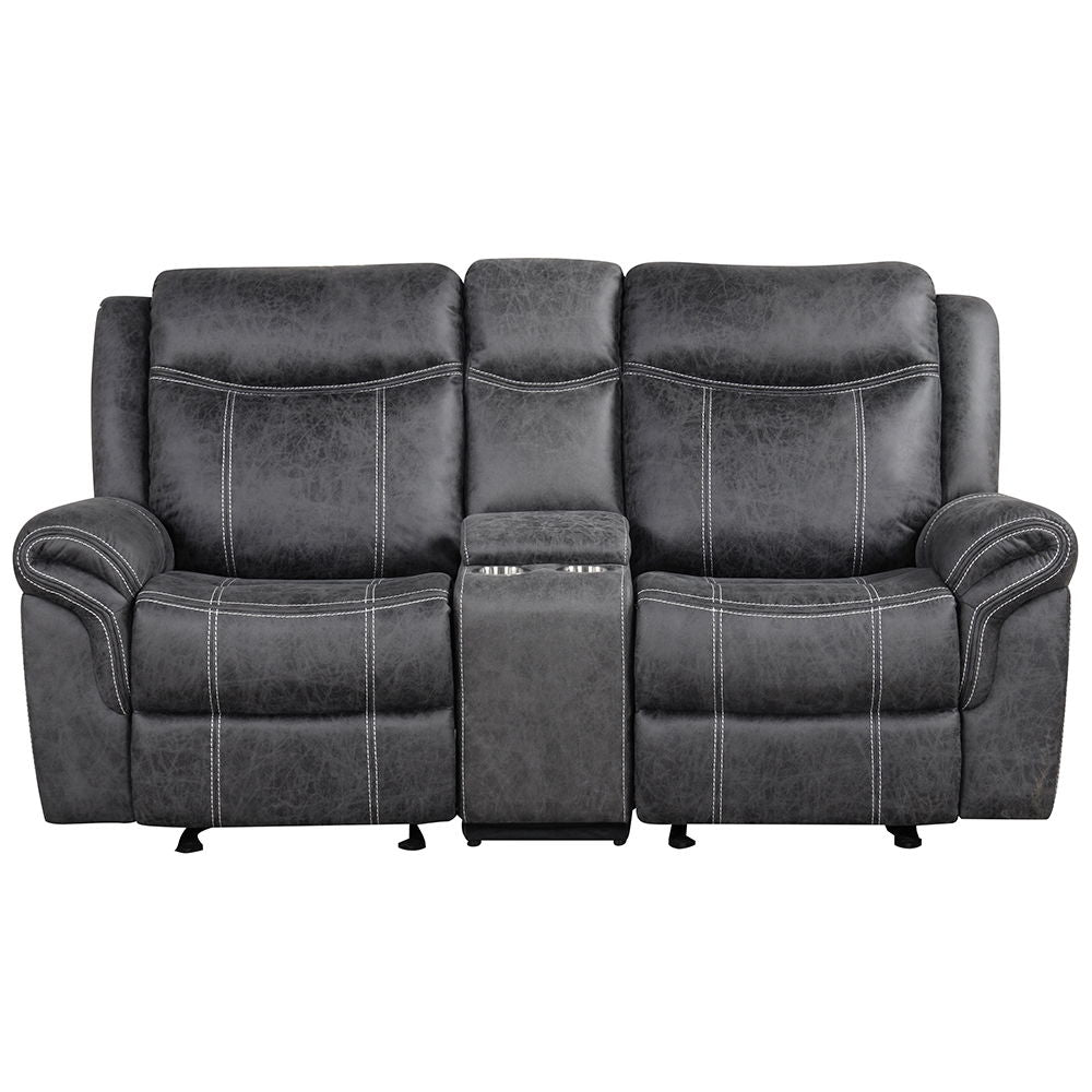 Zubaida - Loveseat con base USB y consola (planeador y movimiento)