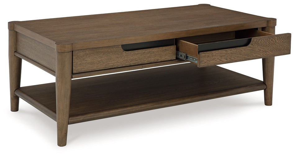 Roanhowe - Marrón - Mesa de cóctel rectangular