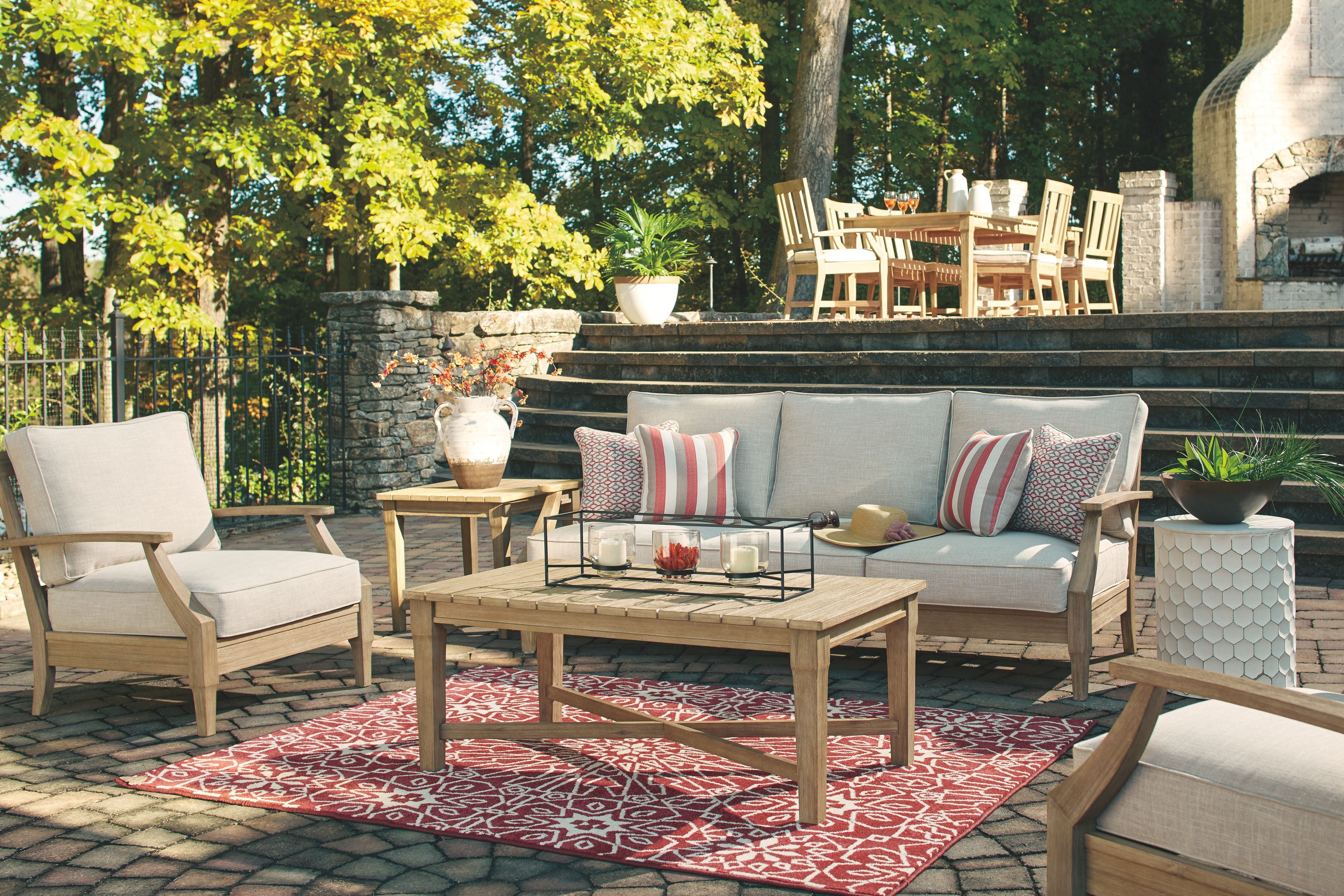 Clare View - Beige - Sofa with Cushion