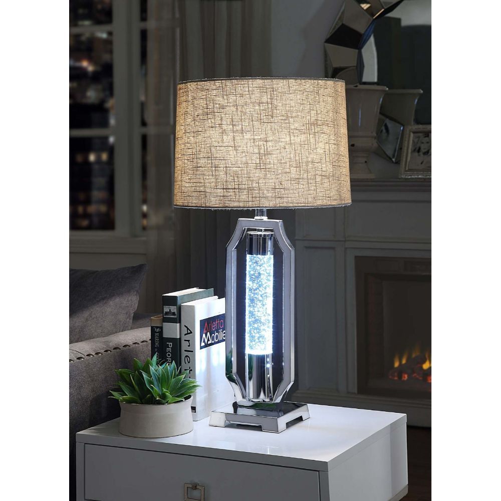 Cici - Lámpara de mesa - Cromo - 28"