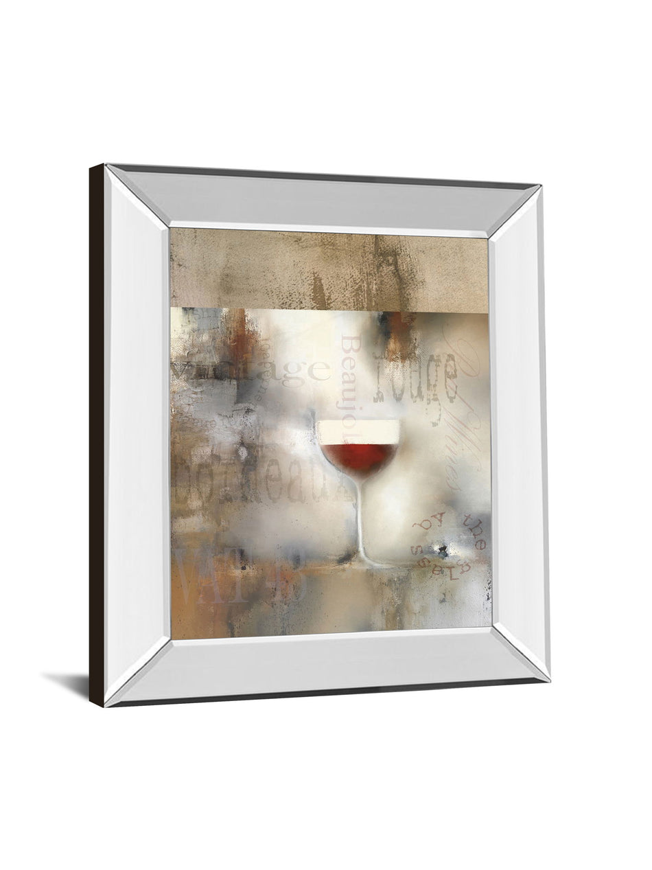 Cellar Il By J.P Prior - Mirror Framed Print Wall Art - Beige