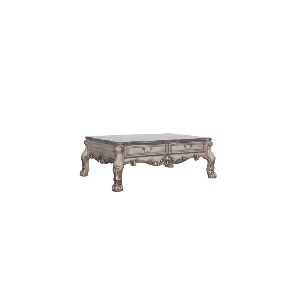Dresden - Mesa de centro - Blanco hueso vintage - 20"