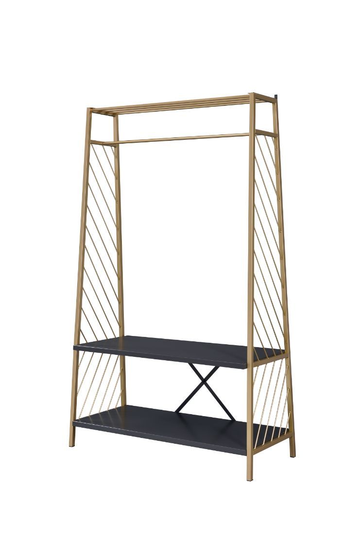 Pahor - Perchero - Acabado dorado y negro