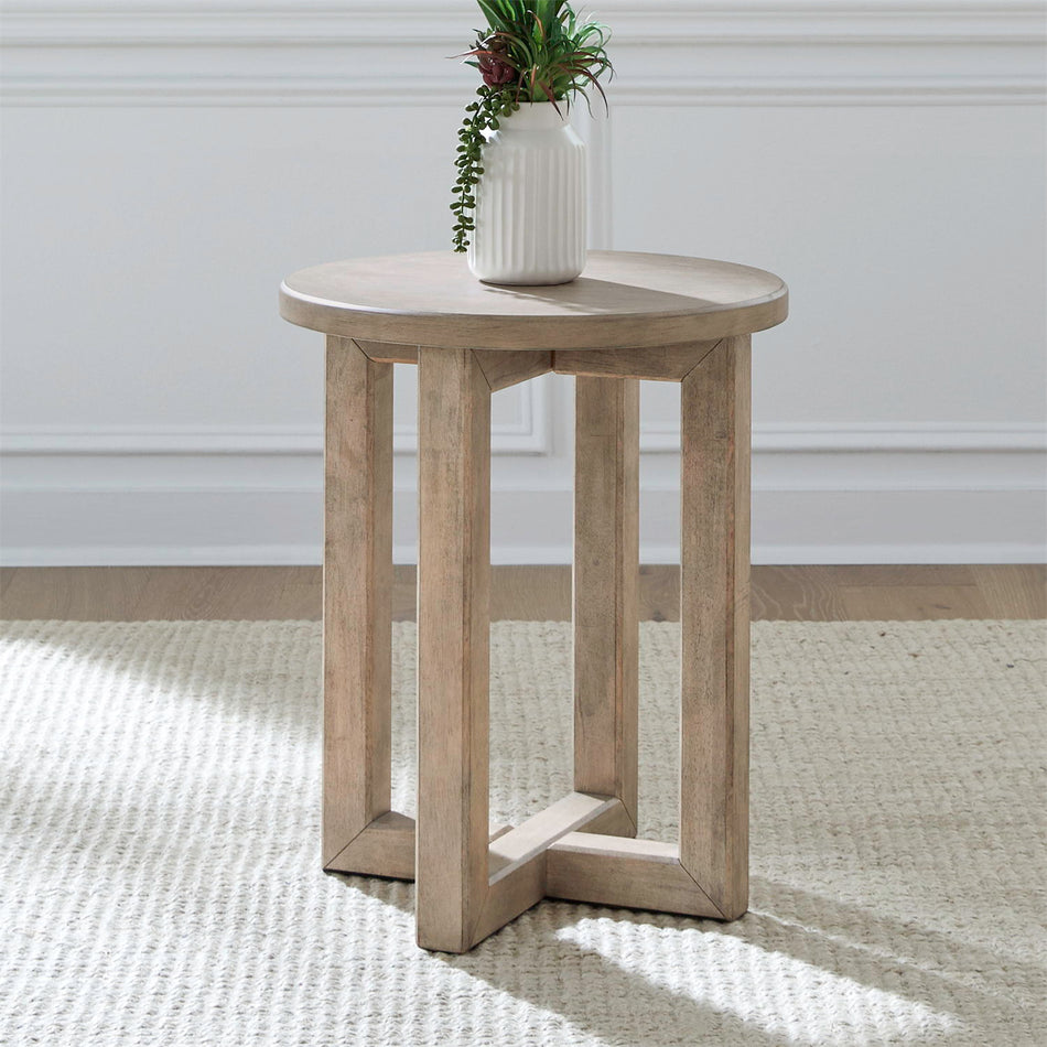 Proximity Place - Chairside Table - Barley Buff