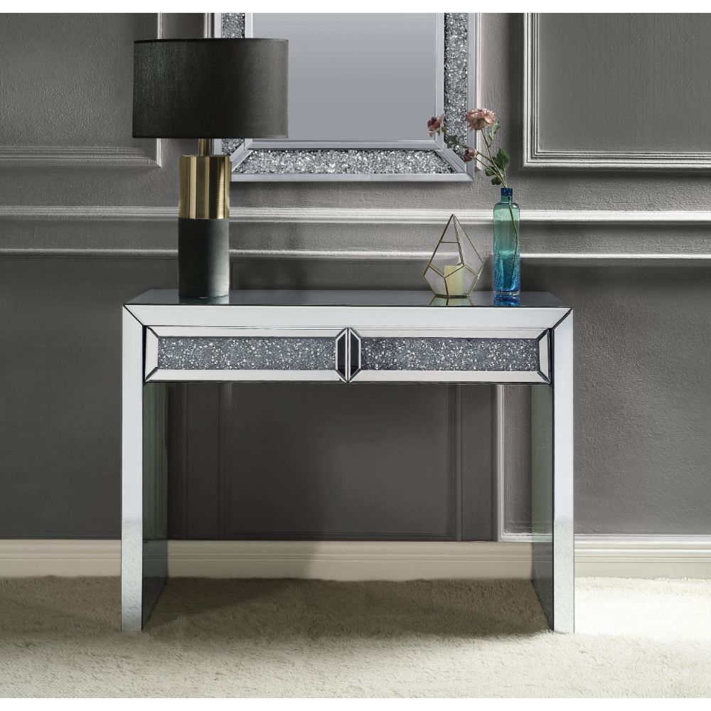Noralie - Mesa auxiliar - Plata perlada - 32"