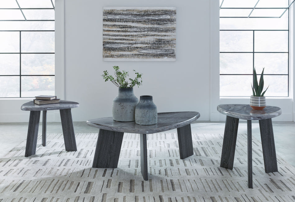 Juego de mesa auxiliar Bluebond - Gris (juego de 3)