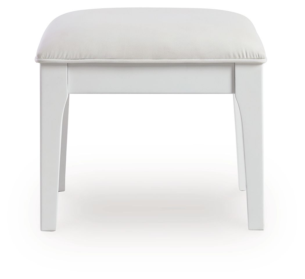 Taburete de tocador Chalanna - Blanco