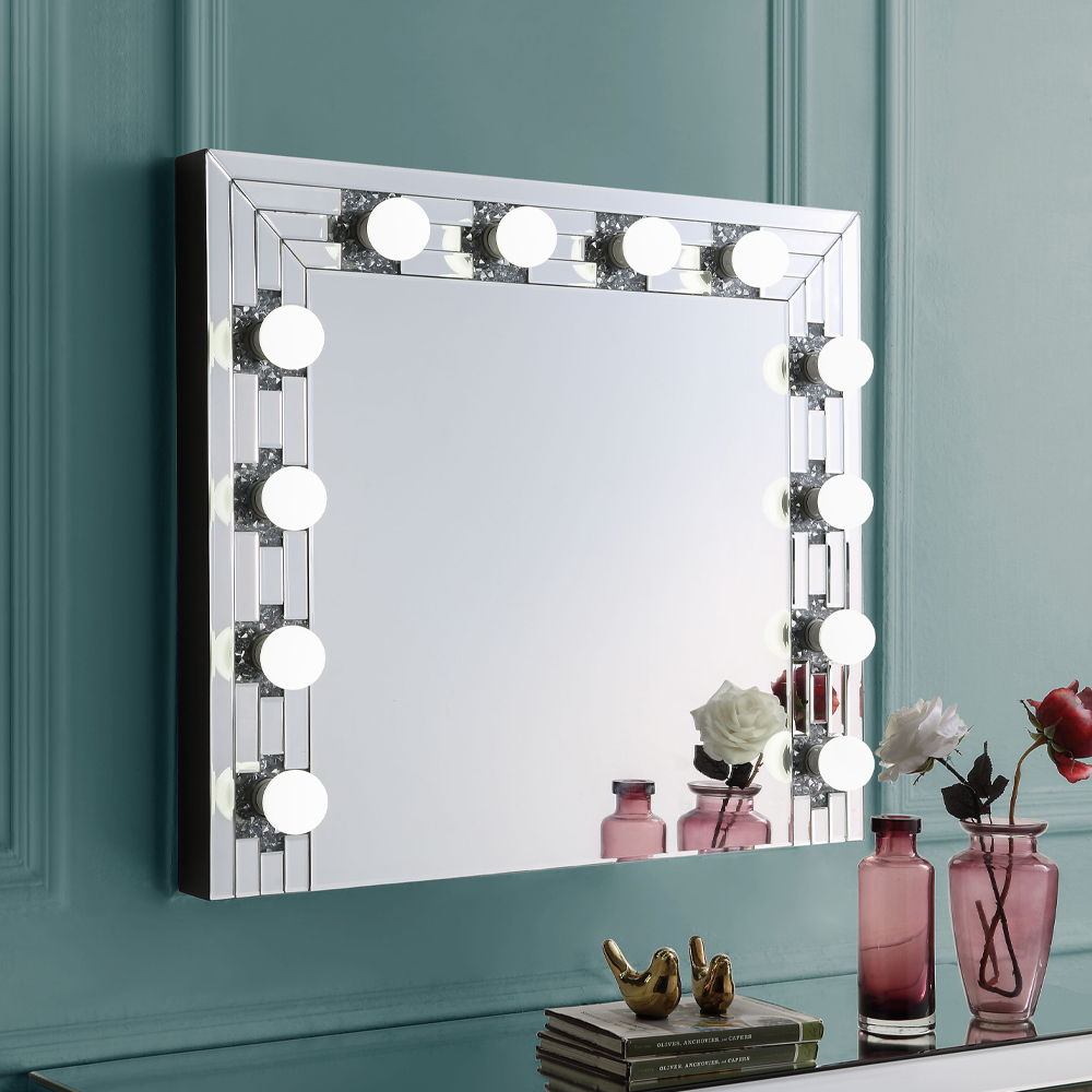 Noralie - Decoración de pared - Espejos y diamantes falsos