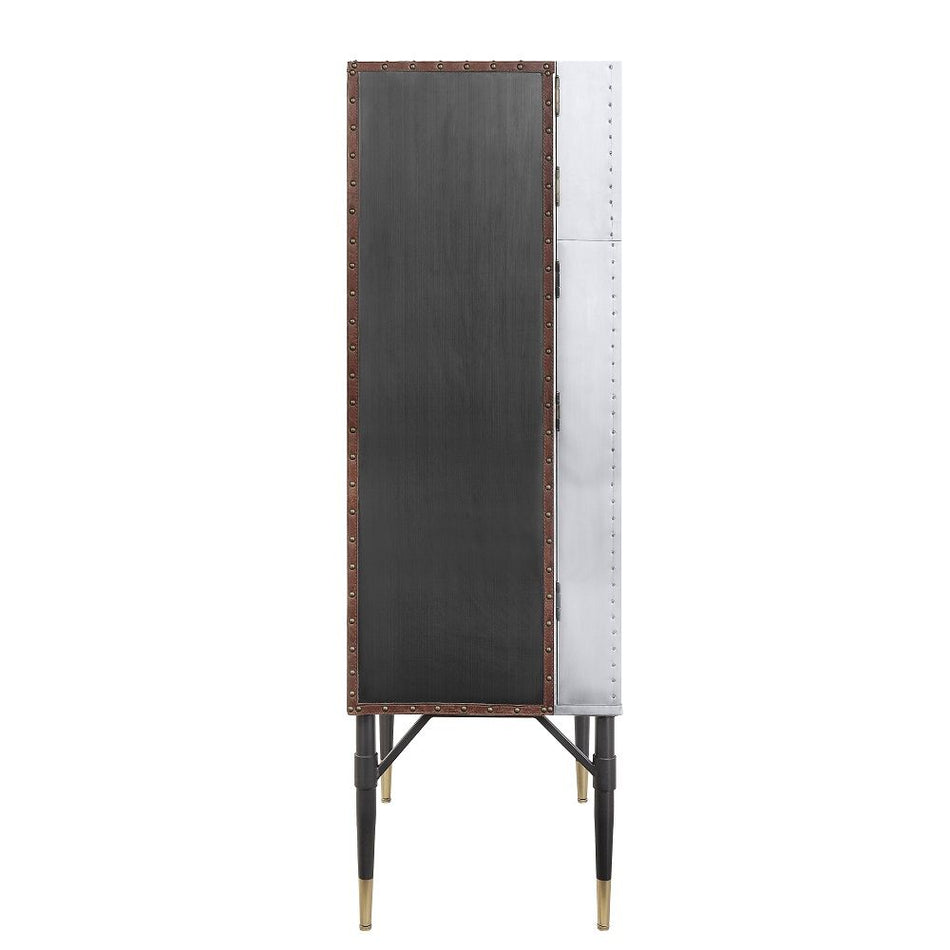 Yoela - Wine Cabinet - Leather & Aluminum