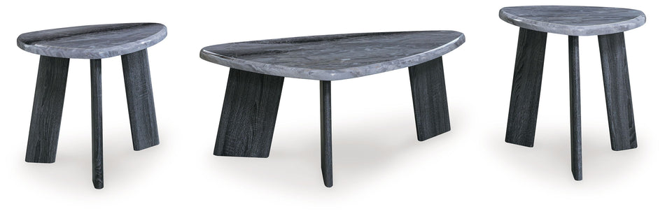 Juego de mesa auxiliar Bluebond - Gris (juego de 3)
