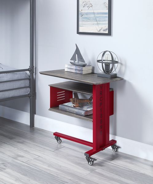 Mesa auxiliar Cargo con estante de pared