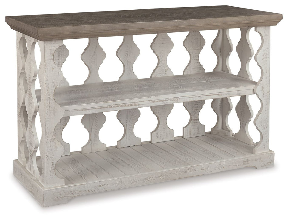 Mesa consola para sofá Havalance - Gris/Blanco