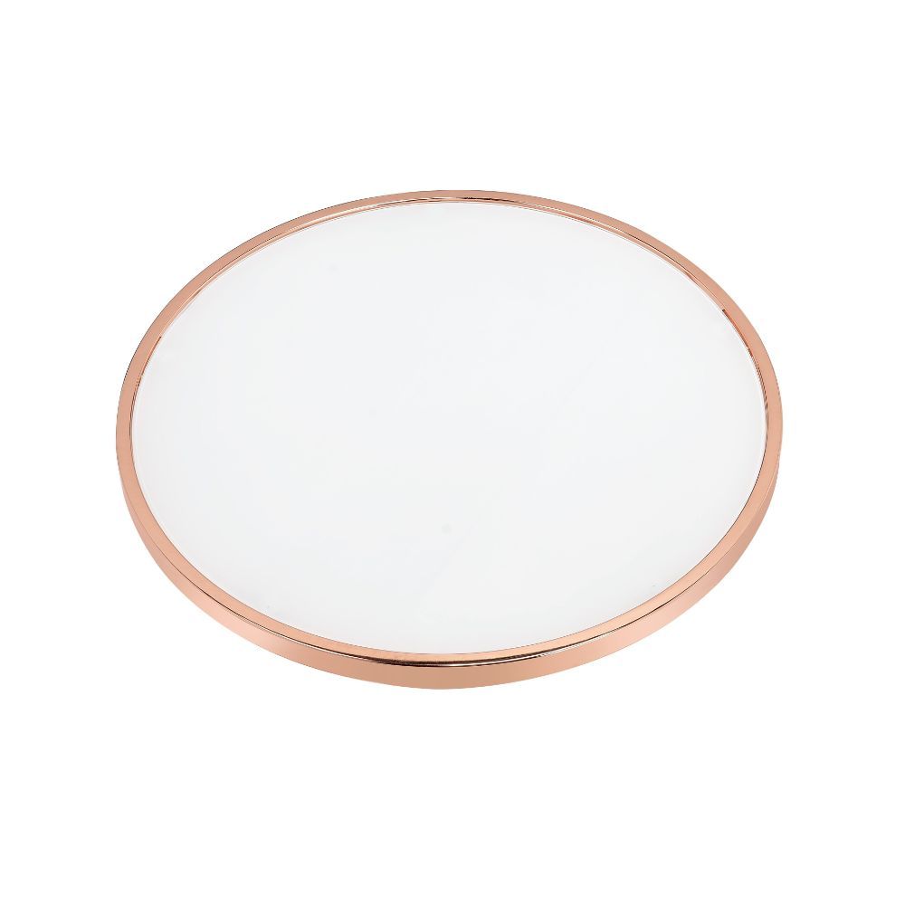 Alivia - Mesa de centro - Oro rosa y vidrio esmerilado