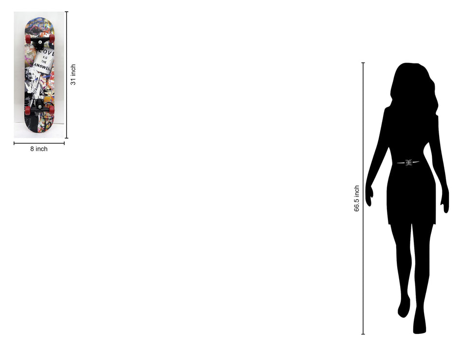 Skateboard - Love Is The Answer - Gray