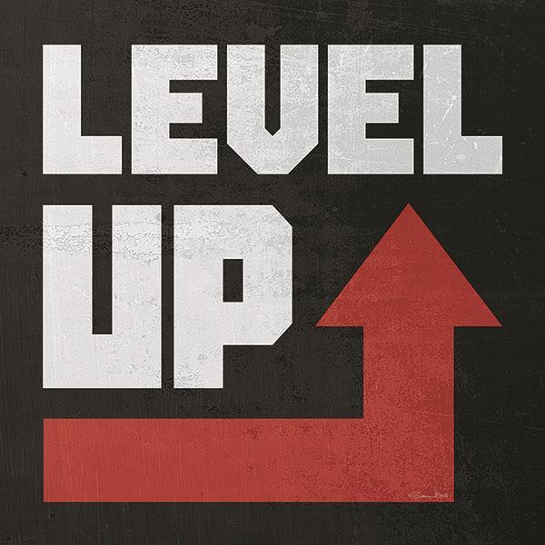 Level Up By Susan Ball (Framed) - Red