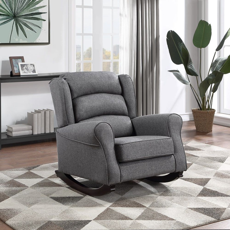 Fabien - Rocking Chair - Gray Fabric