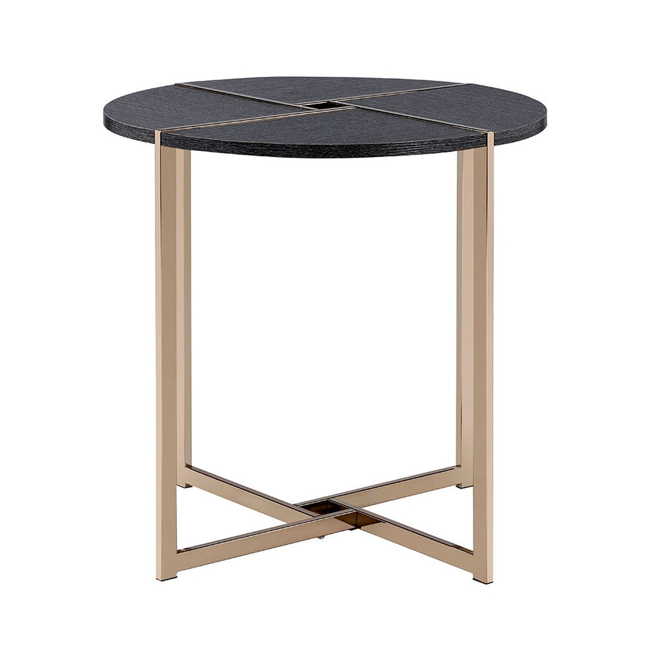 Bromia - End Table - Black & Champagne