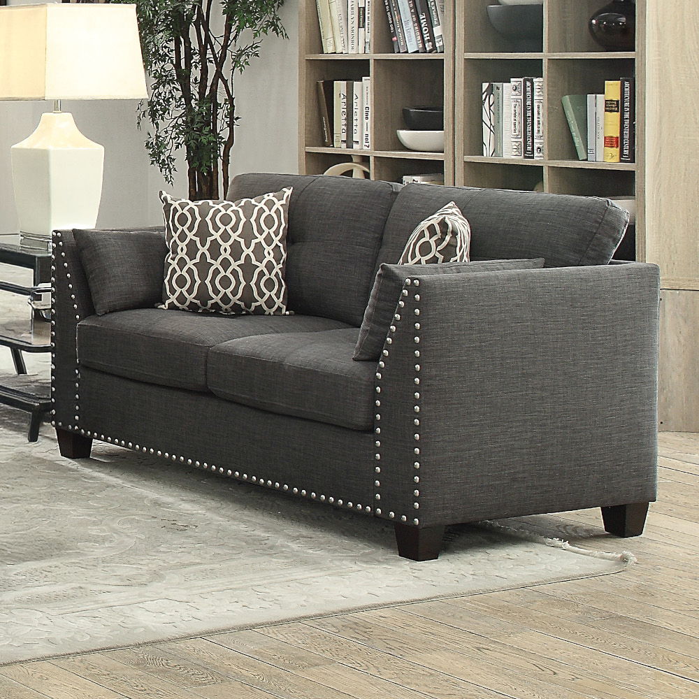 Laurissa - Loveseat - Lino carbón claro