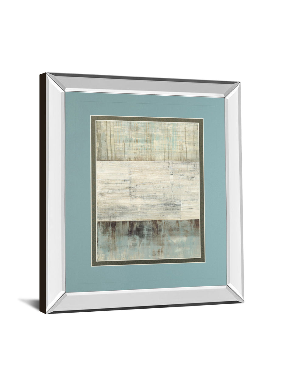 Of Fog & Snow By Heather Ross - Mirror Framed Print Wall Art - Light Blue