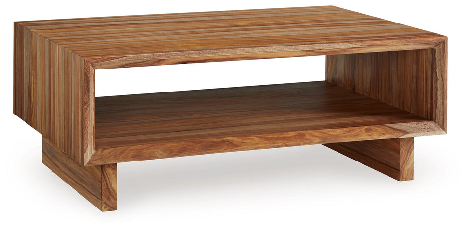 Dressonni - Marrón - Mesa de cóctel rectangular