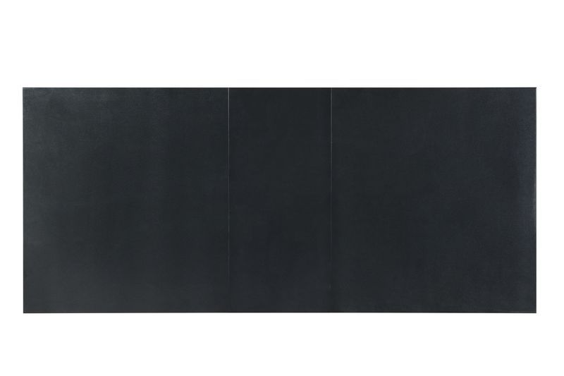 Mesa de comedor Varian II con acabado en negro y plateado