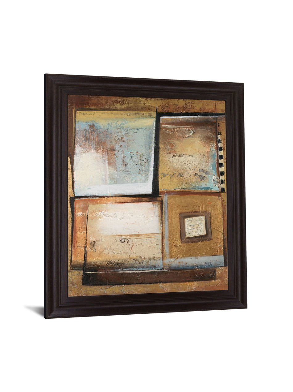 Golden Layers - 28" x 34" Framed Wall Art